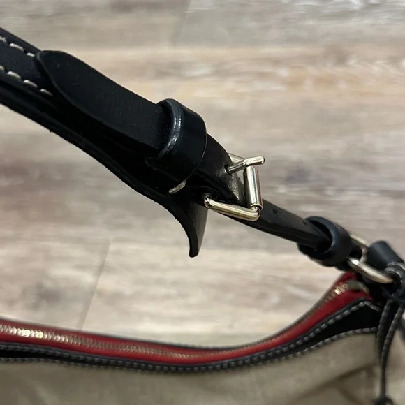 Dooney & Bourke Beige and Black Shoulder Bag - Picture 14 of 16